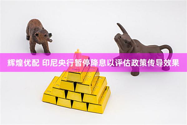 辉煌优配 印尼央行暂停降息以评估政策传导效果